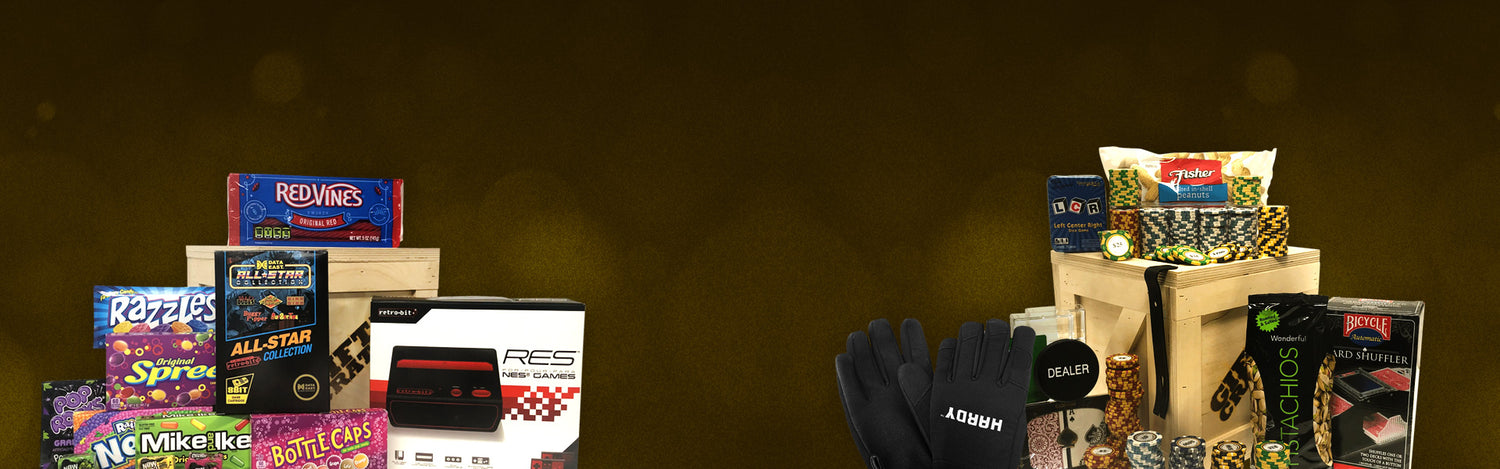 Retro Gamer Gift Crate and Poker Gift Crate