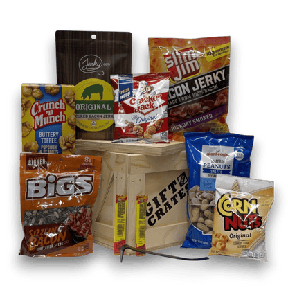 Bacon Lover’s Snack Gift Crate: Gourmet Treats and Savory Surprises: Free Shipping! - Gift Crates