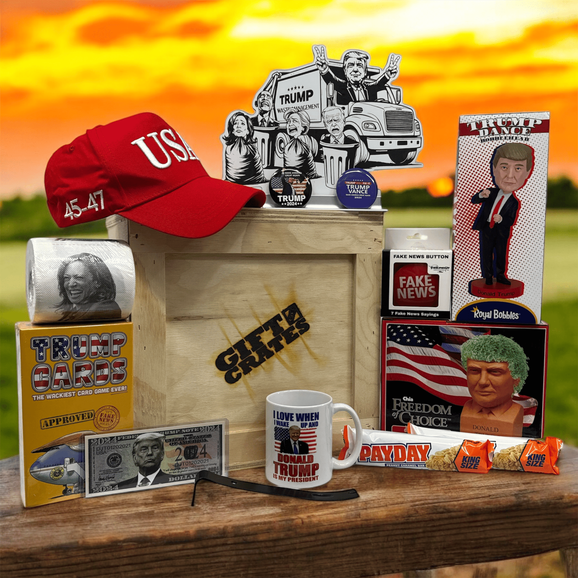 Love President Donald Trump Crate - Gift Crates