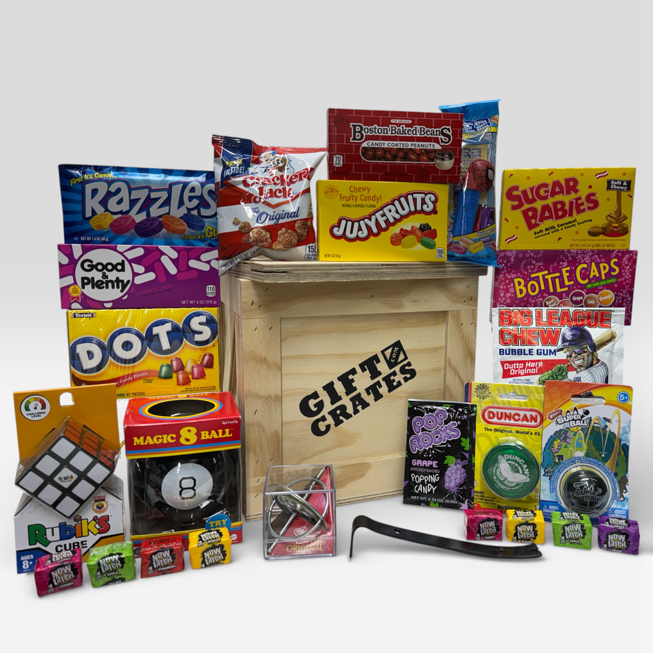 Gift Crates best sellers of unique gifts sealed in wooden crates