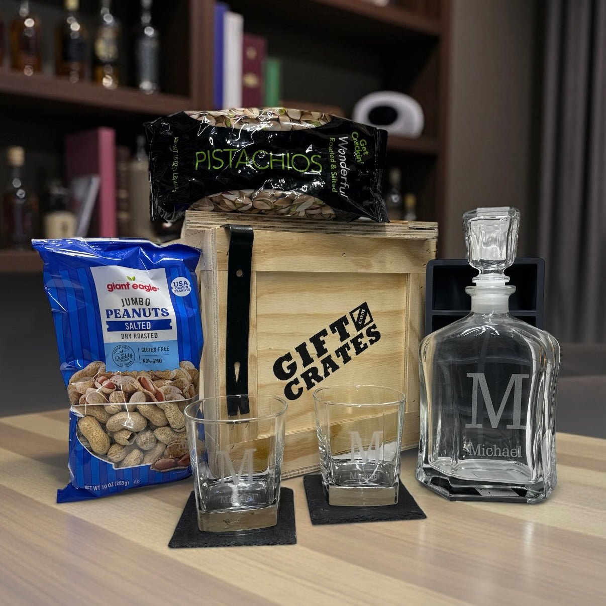 Personalized Decanter Gift Crate - Gift Crates
