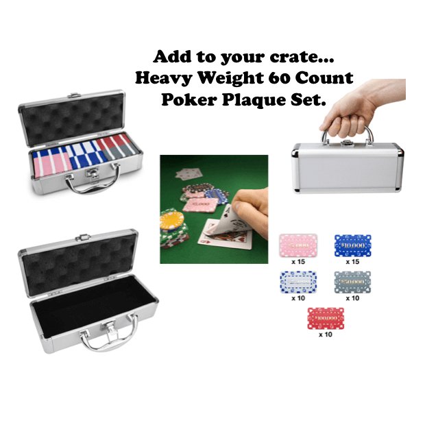 Add 60 Piece Poker Plaque Set - Gift Crates