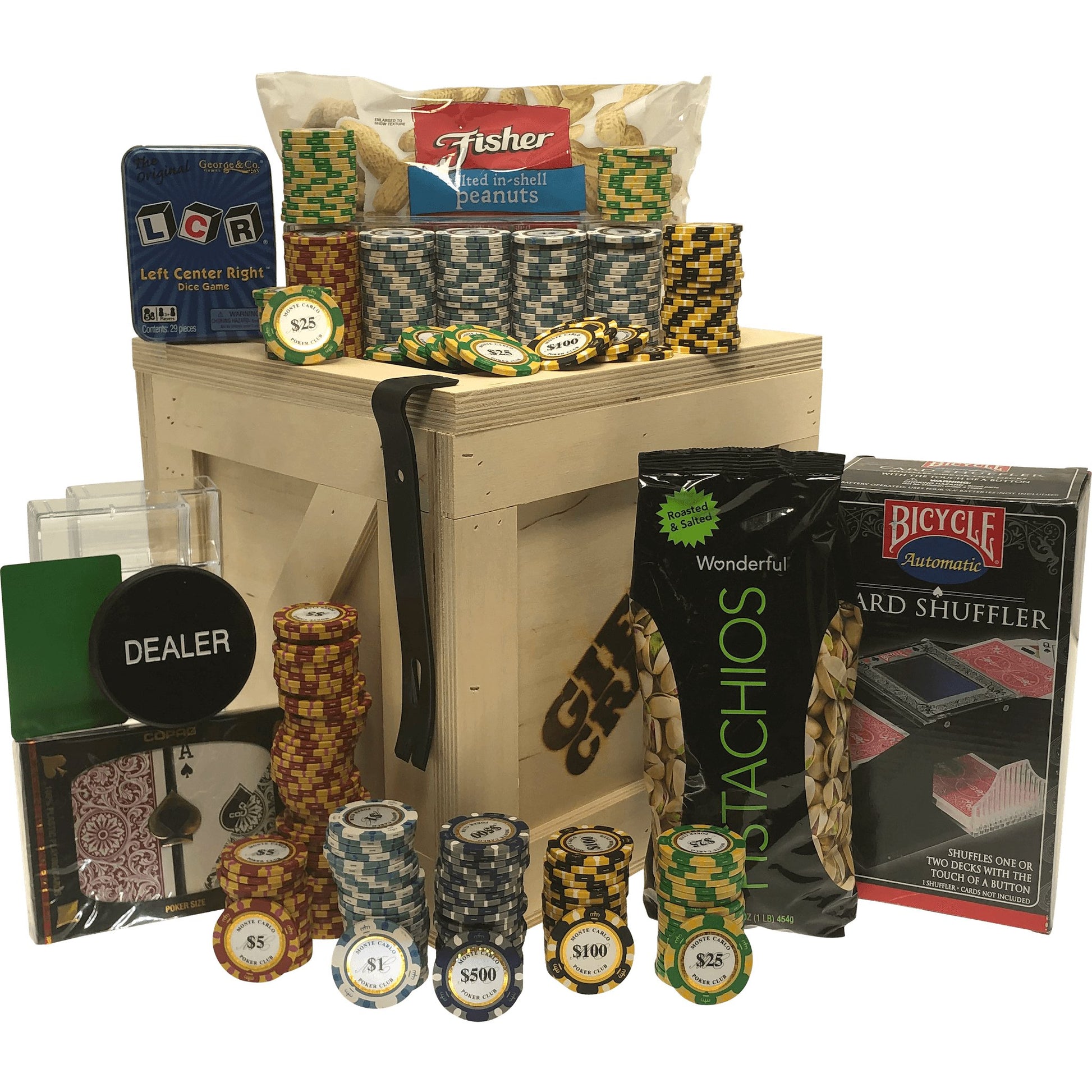 Poker Set Crate - Gift Crates