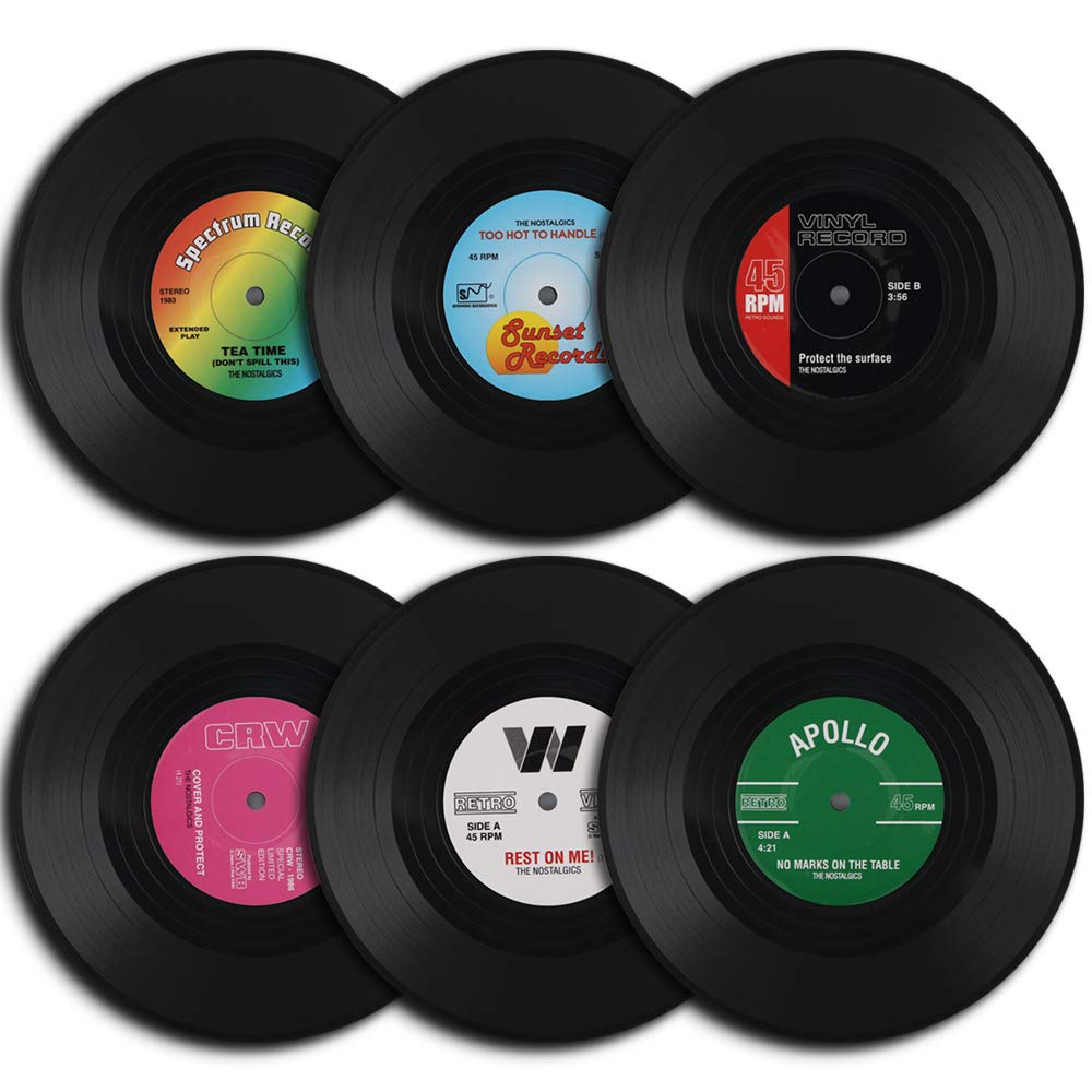 Vinyl Drink Coasters - Gift Crates